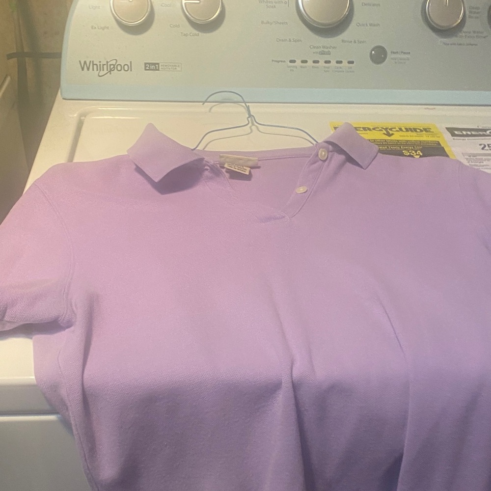 L.L. Bean Lavender Polo Shirt